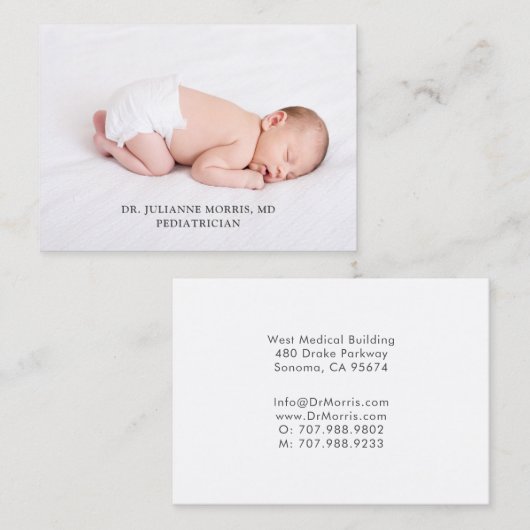 小児科医の名刺 名刺 (正面/裏面)