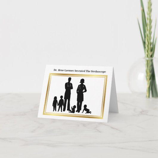 小児科医トリビアグリーティングカード カード (正面)