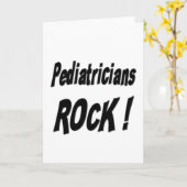 小児科医ロック！グリーティングカード カード (黄色い花)