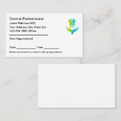 小児科医科アポイントメントカード 予約カード (正面/裏面)