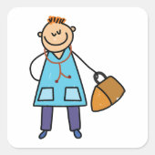 小児科医 スクエアシール (正面)