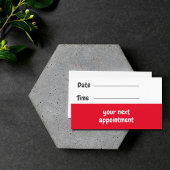 小児科医 – テディおよびハート聴診器 予約カード