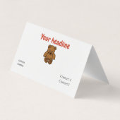 小児科医-テディと聴診器 名刺 (裏面)