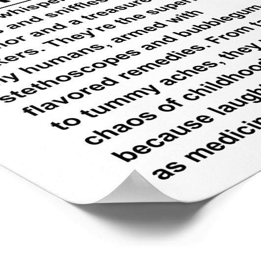 小児科医 ポスター (角)