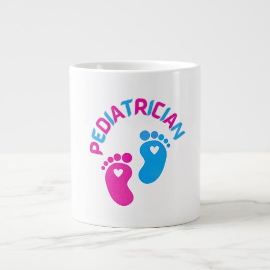 小児科医、小児科医、小児科医、 ジャンボコーヒーマグカップ (正面)