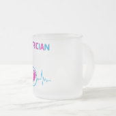 小児科医、小児科医、小児科医、 フロストグラスマグカップ (正面右)