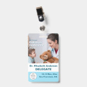 小児科医 小児科 医師 医療 カンファレンス バッジ (正面 （クリップ付）)