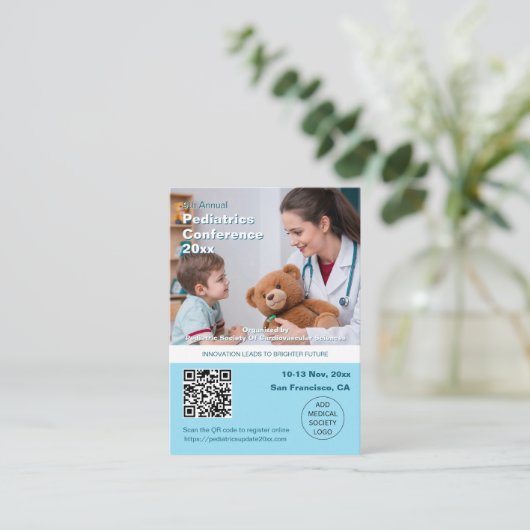 小児科小児医師医学会 名刺 (スタンド正面)