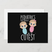 小児科患者 子ども ドクター 医学 ギフト ポストカード (正面/裏面)