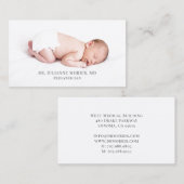 小児科生まれたばかりのベビー写真名刺 名刺 (正面/裏面)