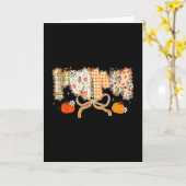 小児科看護師チームの秋の感謝祭 カード (黄色い花)