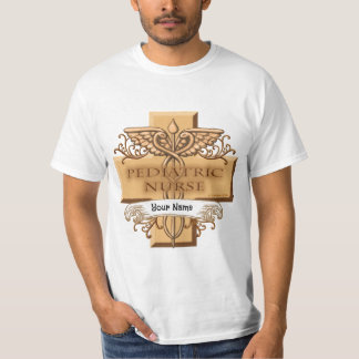 小児科看護師 十字キャデュケウス Tシャツ