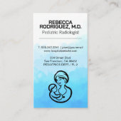 小児科 |母の子ロゴ |医療 名刺 (正面)