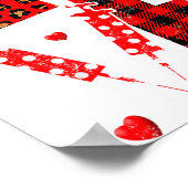 小児科 看護師 バレンタインデー ラブ ハート ステッカー ポスター (角)