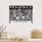 小児科 – 高価なバーコードポスター ポスター (キッチン)