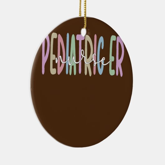 小児緊急ナース誇りを持った小児ER セラミックオーナメント (右)