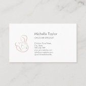 小児聴診器気にナースベビー医 名刺 (裏面)