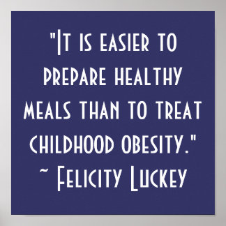 小児肥満の解決策 ポスター