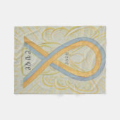 小児脳がん認識度エンジェルブランケット フリースブランケット (正面(横))