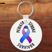 小児脳卒中生存者キーチェーン キーホルダー (正面)