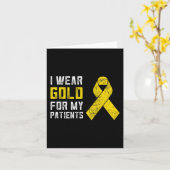 小児腫瘍学ナースギフト小児癌Awa カード (黄色い花)