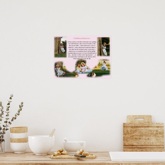 小児記憶プリント ポスター (キッチン)