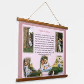 小児記憶プリント 吊り下げ型タペストリー (傾斜あり)