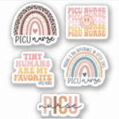 小児集中性気に可愛いPICUナースパック シール (正面)