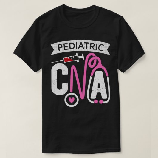 小児CNA認定看護補助小児科 Tシャツ (デザイン正面)