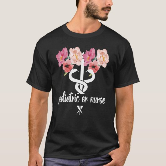 小児ERナースCADUCEUS PET緊急看護 Tシャツ (正面)