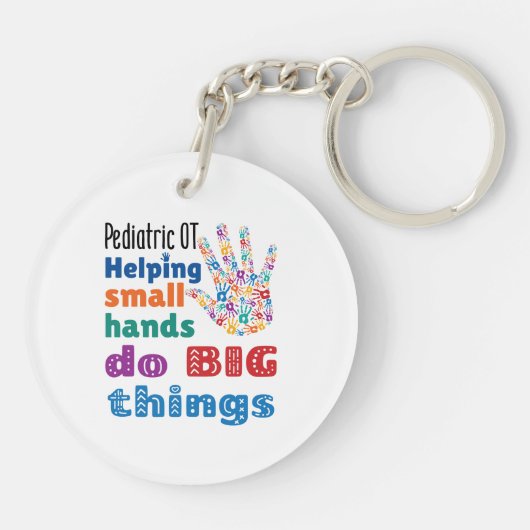 小児OT救済の小手が大きなことをする キーホルダー (裏面)