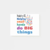 小児OT救済の小手が大きなことをする ポストイット (正面)