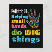 小児OT救済の小手が大きなことをする ポストカード (正面)