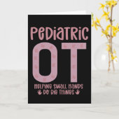 小児OT職業セラピストOTギフト カード (黄色い花)