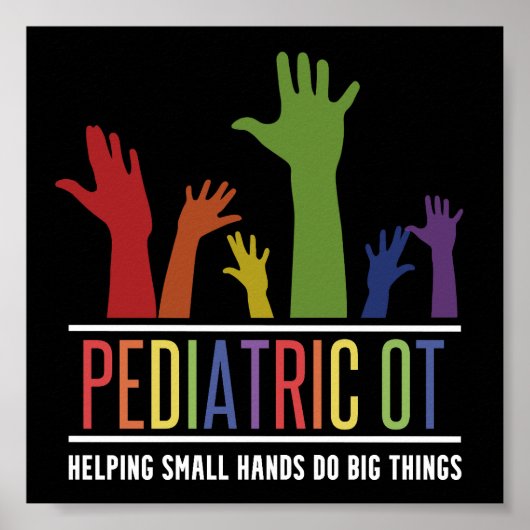 小児OT職業セラピストOTギフト ポスター (正面)