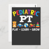 小児PTキッズフィジカルセラピー小児科医 ポストカード (正面/裏面)