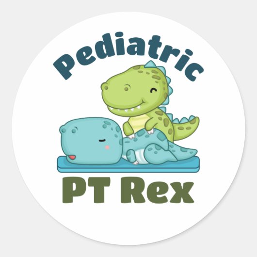小児PTレックスフィジカルセラピーセラピスト ラウンドシール (正面)