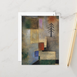 小写真のモミの木by Paul Klee シーズンポストカード