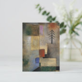 小写真のモミの木by Paul Klee シーズンポストカード (スタンド正面)