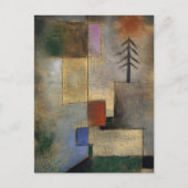 小写真のモミの木by Paul Klee シーズンポストカード (正面)