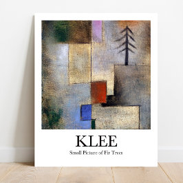 小写真のモミの木by Paul Klee ポスター
