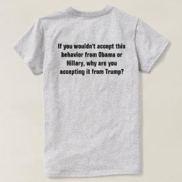 小切手と均衡の投票アンチトランプ Tシャツ