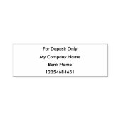 小切手裏書銀行預金スタンプ セルフインキングスタンプ (デザイン)