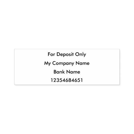 小切手裏書銀行預金スタンプ セルフインキングスタンプ (デザイン)