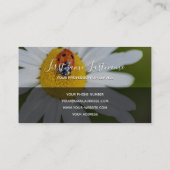 小前向きやる気を起こさせる引用文 名刺 (裏面)