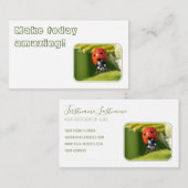 小前向きやる気を起こさせる引用文 名刺 (正面/裏面)