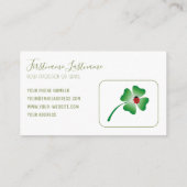 小前向きやる気を起こさせる引用文 名刺 (裏面)