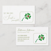 小前向きやる気を起こさせる引用文 名刺 (正面/裏面)