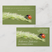 小前向きやる気を起こさせる引用文 名刺 (正面/裏面)