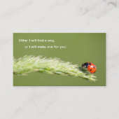 小前向きやる気を起こさせる引用文 名刺 (正面)